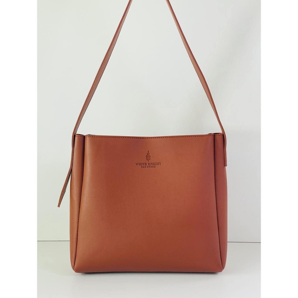 Stylish Tan Shoulder Bag by White County